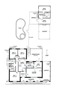 Floorplan of Homely house listing, 55 Ashton Rise, Huntfield Heights SA 5163