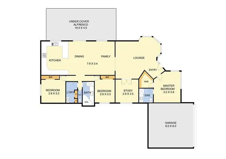 Floorplan of Homely house listing, 3 Krystal Glenn Gardens, Boronia VIC 3155