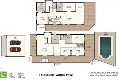 Floorplan of Homely house listing, 8 Alfred Street, Woody Point QLD 4019