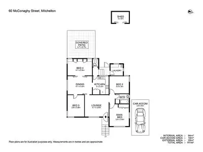 Floorplan of Homely house listing, 60 McConaghy Street, Mitchelton QLD 4053