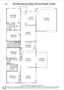 Floorplan of Homely house listing, 50 Monterey Bay Drive, Sanctuary Lakes VIC 3030