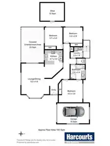 Floorplan of Homely house listing, 12 Evergreen Terrace, Geilston Bay TAS 7015
