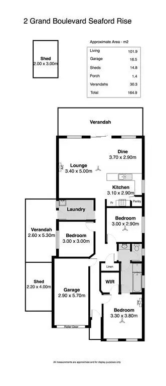 Floorplan of Homely house listing, 2 Grand Boulevard, Seaford Rise SA 5169