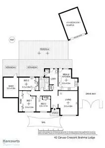 Floorplan of Homely house listing, 42 Caruso Crescent, Brahma Lodge SA 5109