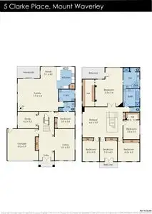 Floorplan of Homely house listing, 5 Clarke Place, Mount Waverley VIC 3149
