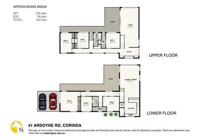 Floorplan of Homely house listing, 41 Ardoyne Road, Corinda QLD 4075