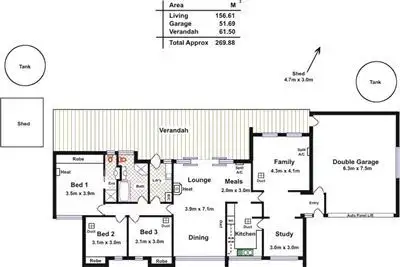 Floorplan of Homely house listing, 13 McGilp Road, One Tree Hill SA 5114