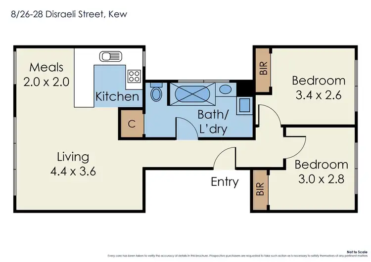 Floorplan of Homely apartment listing, 8/26-28 Disraeli Street, Kew VIC 3101