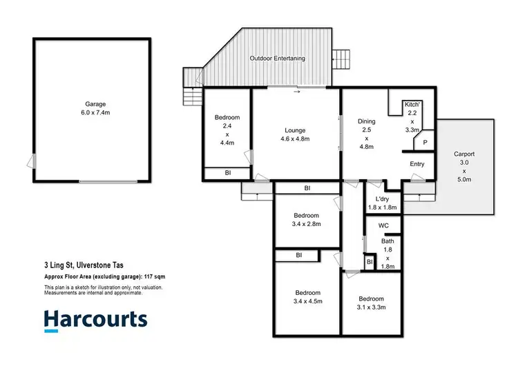Floorplan of Homely house listing, 3 Ling Street, Ulverstone TAS 7315