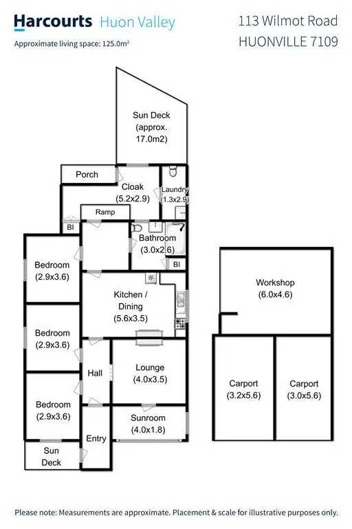 Floorplan of Homely house listing, 113 Wilmot Road, Huonville TAS 7109