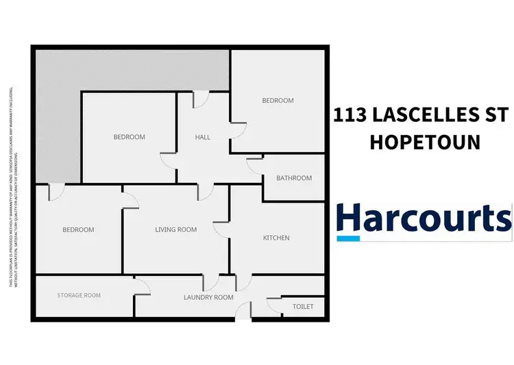 Floorplan of Homely house listing, 113 Lascelles Street, Hopetoun VIC 3396