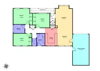 Floorplan of Homely townhouse listing, 7/115A Mansfield Avenue, Mount Clear VIC 3350