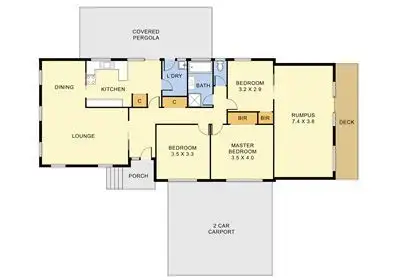 Floorplan of Homely house listing, 8 Boronia Road, Boronia VIC 3155