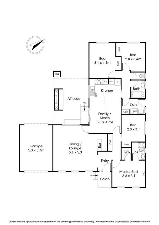 Floorplan of Homely house listing, 3 Rotherwood Close, Wantirna VIC 3152