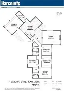 Floorplan of Homely house listing, 11 Canopus Drive, Blackstone Heights TAS 7250