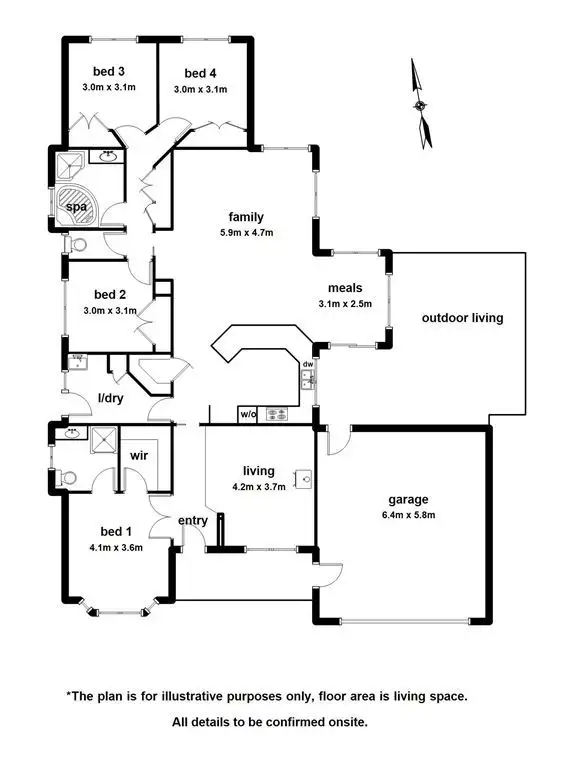 Floorplan of Homely house listing, 4 Chatsworth Court, Beaconsfield VIC 3807