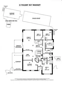Floorplan of Homely house listing, 39 Tuscanny Way, Woodcroft SA 5162