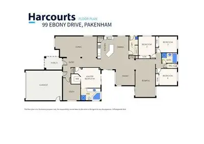 Floorplan of Homely house listing, 99 Ebony Drive, Pakenham VIC 3810