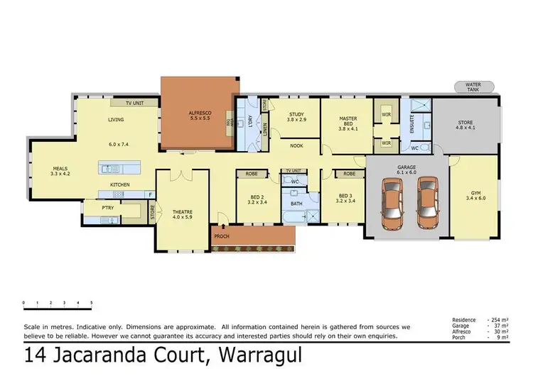 Floorplan of Homely house listing, 14 Jacaranda Court, Warragul VIC 3820