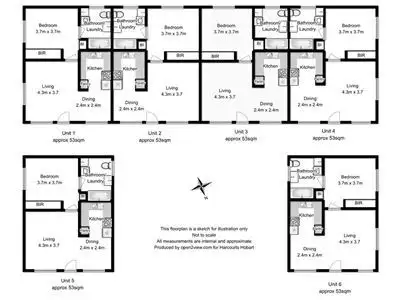 Floorplan of Homely block of units listing, 538 Nelson Road, Mount Nelson TAS 7007