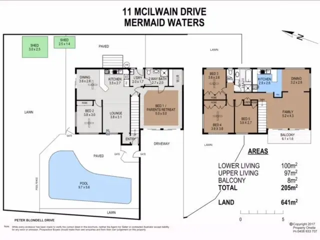 Floorplan of Homely house listing, 11 McIlwain Drive, Mermaid Waters QLD 4218