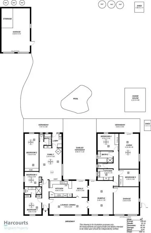 Floorplan of Homely house listing, 3 Kara Crescent, Gulfview Heights SA 5096