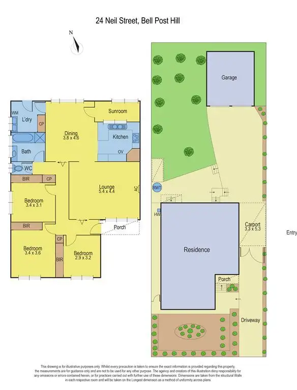 Floorplan of Homely house listing, 24 Neil Street, Bell Post Hill VIC 3215