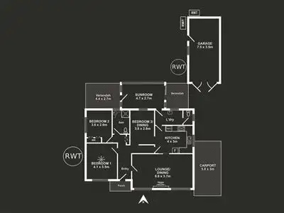 Floorplan of Homely house listing, 1 Shakespeare Avenue, Plympton Park SA 5038