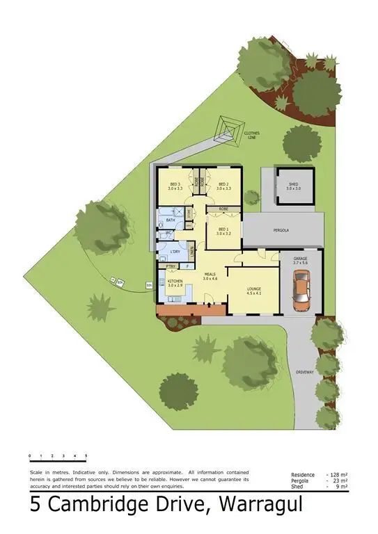 Floorplan of Homely house listing, 5 Cambridge Drive, Warragul VIC 3820