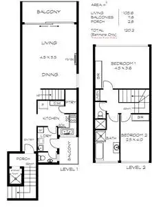 Floorplan of Homely unit listing, 13/47-48 Franklin Parade, Encounter Bay SA 5211