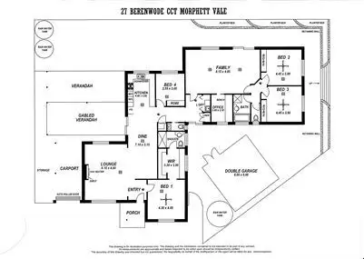 Floorplan of Homely house listing, 27 Berenwode Cct, Morphett Vale SA 5162