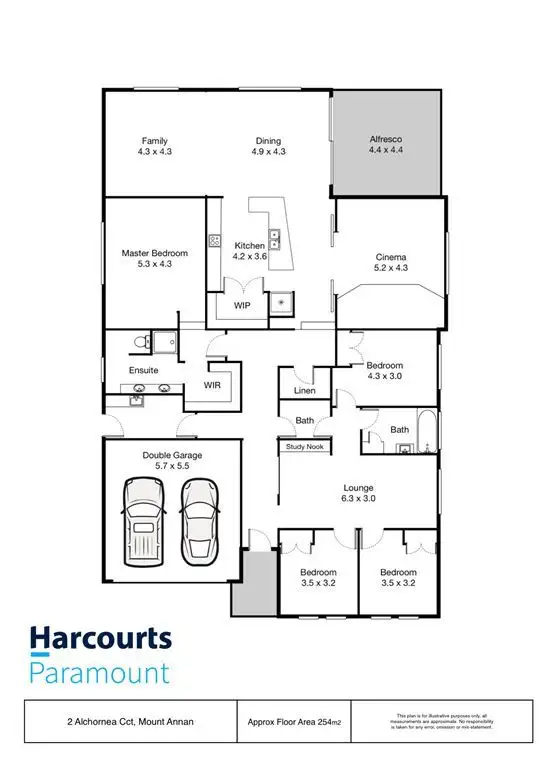 Floorplan of Homely house listing, 2 Alchornea Cct, Mount Annan NSW 2567