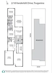 Floorplan of Homely unit listing, 2/18 Vanderbilt Avenue, Truganina VIC 3029