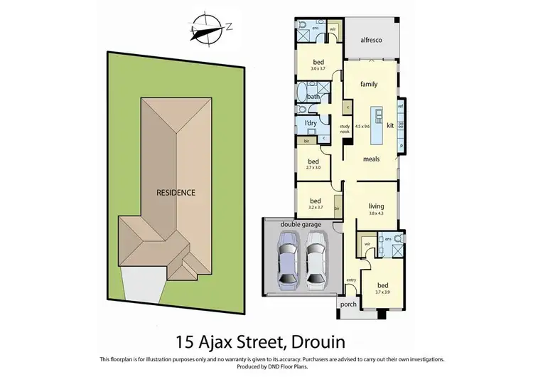 Floorplan of Homely house listing, 15 Ajax Street, Drouin VIC 3818