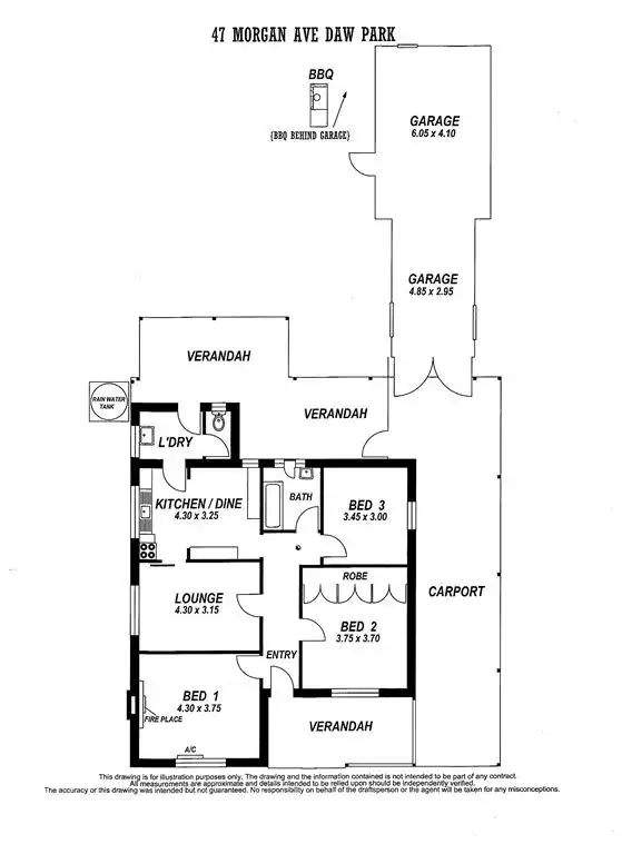 Floorplan of Homely house listing, 47 Morgan Avenue, Daw Park SA 5041