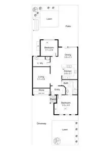 Floorplan of Homely house listing, 11A Albany Crescent, Oaklands Park SA 5046