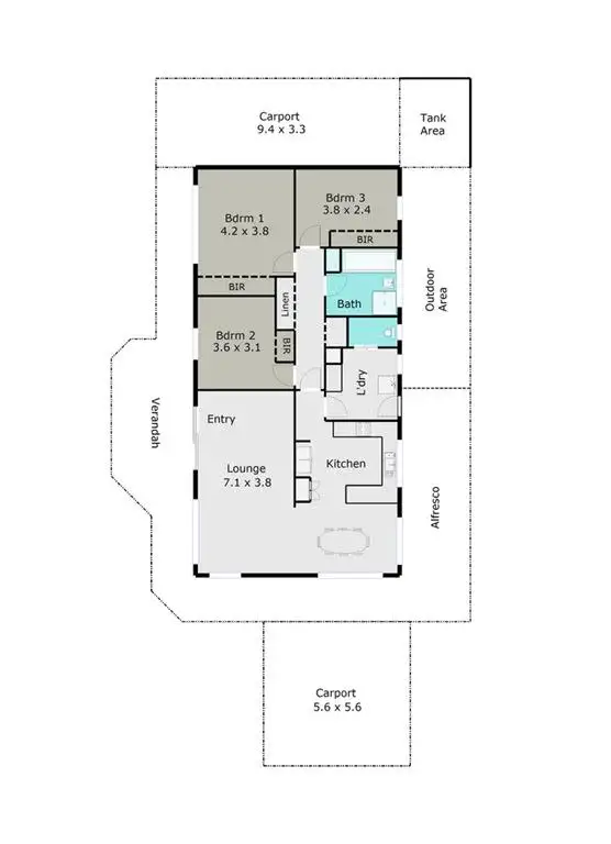 Floorplan of Homely house listing, 114 Albert Street, Creswick VIC 3363