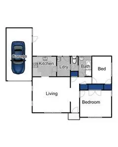 Floorplan of Homely unit listing, 1/2 Narcissus Avenue, Boronia VIC 3155