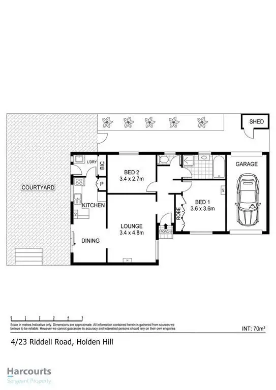 Floorplan of Homely unit listing, 4/23 Riddell Road, Holden Hill SA 5088