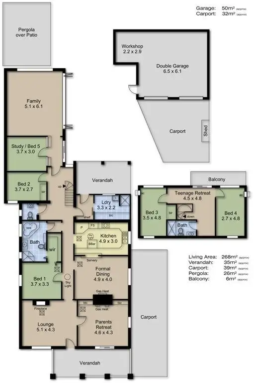 Floorplan of Homely house listing, 72 Cedar Avenue, South Brighton SA 5048
