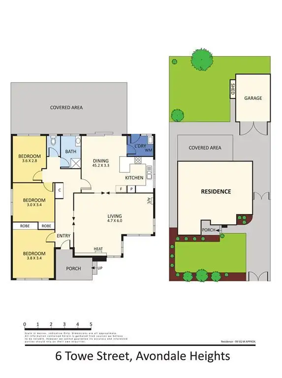 Floorplan of Homely house listing, 6 Towe Street, Avondale Heights VIC 3034