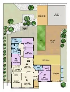 Floorplan of Homely house listing, 12 Gardenia Crescent, Morphett Vale SA 5162