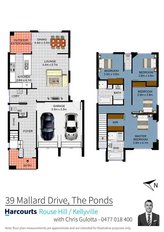 Floorplan of Homely house listing, 39 Mallard Drive, The Ponds NSW 2769