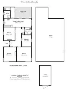 Floorplan of Homely house listing, 15 Alexander Street, Sandy Bay TAS 7005