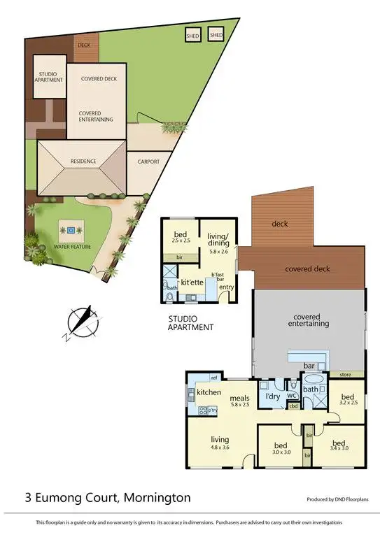Floorplan of Homely house listing, 3 Eumong Court, Mornington VIC 3931