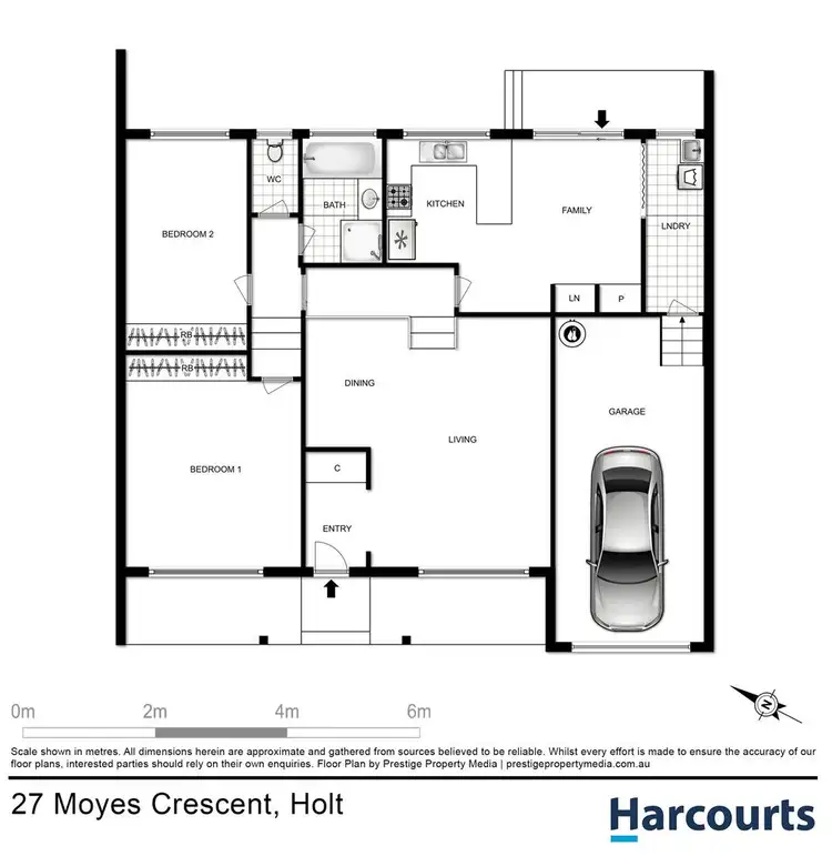 Floorplan of Homely house listing, 27 Moyes Crescent, Holt ACT 2615