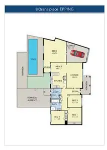 Floorplan of Homely house listing, 8 Orana Place, Epping VIC 3076