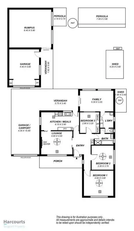 Floorplan of Homely house listing, 30 Jocelyn Terrace, Parafield Gardens SA 5107