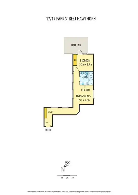 Floorplan of Homely apartment listing, 17/17 Park Street, Hawthorn VIC 3122