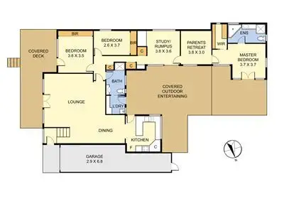 Floorplan of Homely house listing, 61 Rowson Street, Boronia VIC 3155